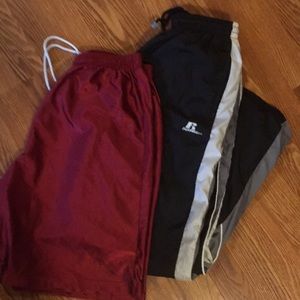 Russell wind pants and shorts
